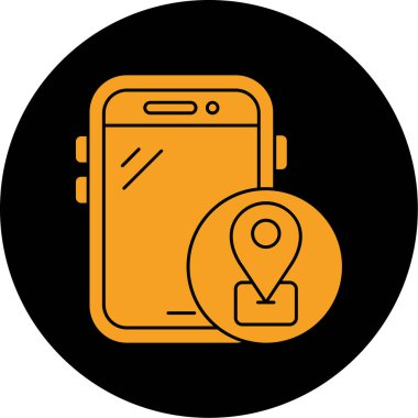 harita konumu ikon vektör illüstrasyonu