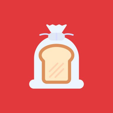 ekmek ve un simgesi, renkli tasarım