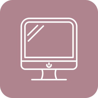 vektör lcd simgesi illüstrasyonu