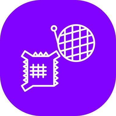 Kişisel ve ticari kullanım için vektör tenis simgesi.