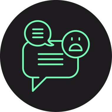 Sohbet mesajı vektör illüstrasyonu