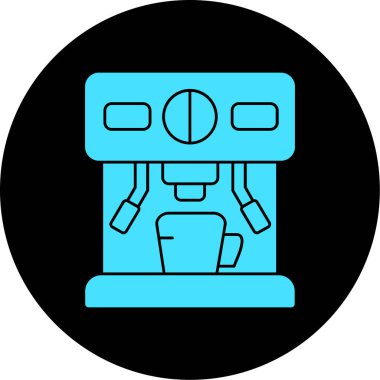 kahve makinesi simgesini, vektör çizim