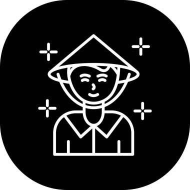 Yıldızlı bir adamın vektör çizimi