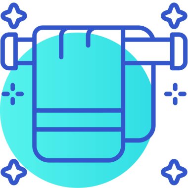 Gaz sobası simgesinin vektör illüstrasyonu