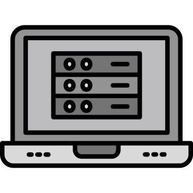 sunucu bilgisayar simgesi, basit biçim