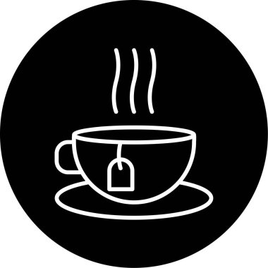 kahve ikonu vektör illüstrasyonu