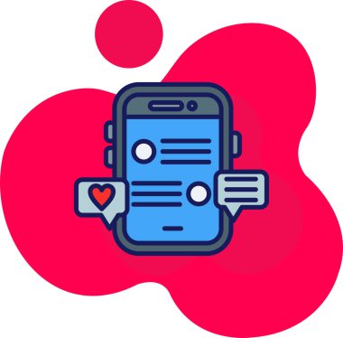 cep telefonu iletisi simgesi - taslak biçimi