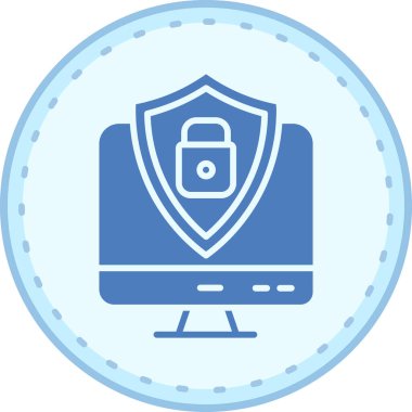 İnternet web koruma simgesi - ana hatlar biçiminde