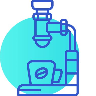 kahve fincanı simgesi, vektör illüstrasyonu