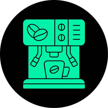 Kahve makinesi simgesi, taslak biçimi