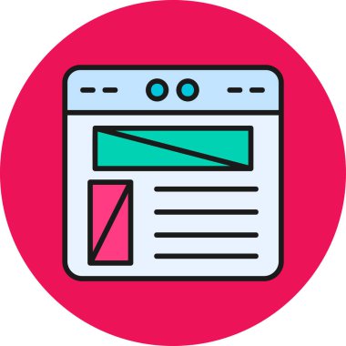 Web simgesi tasarımı vektör illüstrasyonu