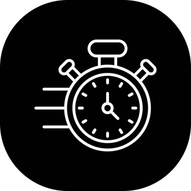 Saat simgesi, vektör illüstrasyonu