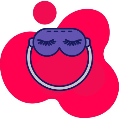 Maske. Web simgesi basit illüstrasyon