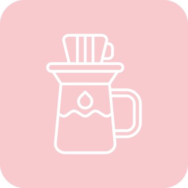 Kahve simgesinin vektör illüstrasyonu