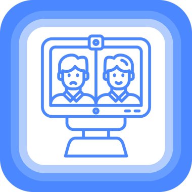 video. Web simgesi basit illüstrasyon