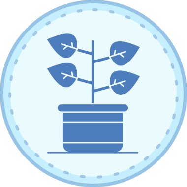 Bitki. Web simgesi basit illüstrasyon