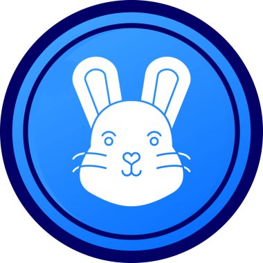 Tavşan ikonu. vektör illüstrasyonu