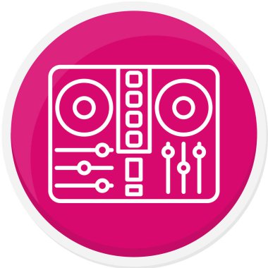 Modern müzik simgesinin vektör illüstrasyonu