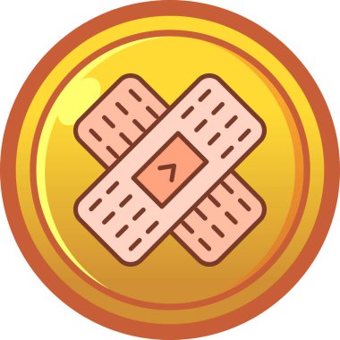 Madeni para ikonu. Sikkelerin vektör illüstrasyonu