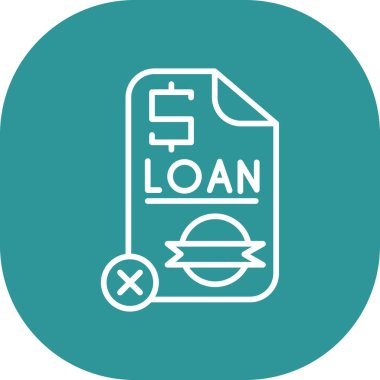 Kredi simgesi soyut arkaplanda izole edildi