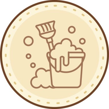 Kova. Web simgesi basit illüstrasyon