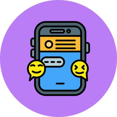 Cep telefonu simgesi, vektör illüstrasyonu