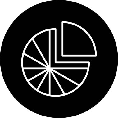 pasta grafiği dairesel simgesi