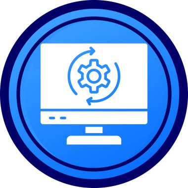 Seo simgesinin vektör illüstrasyonu