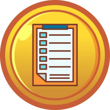 Belge simgesinin vektör illüstrasyonu