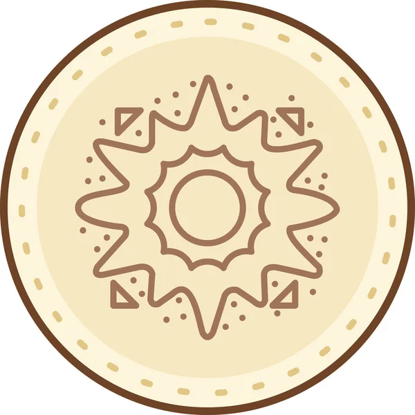 Kurabiye. Web simgesi basit illüstrasyon