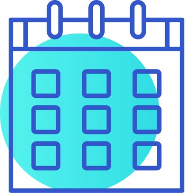 Takvim. Web simgesi basit illüstrasyon