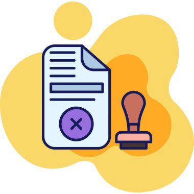 Belge. Web simgesi basit illüstrasyon