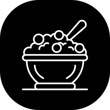 yiyecek ve içecek web vektör simgesi