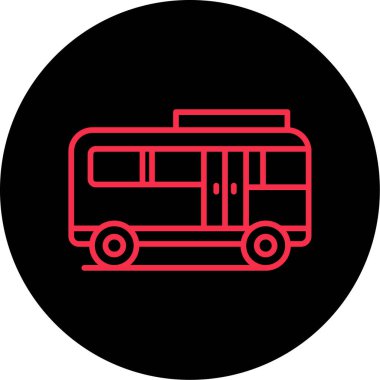 bus simgesi, basit siyah biçim