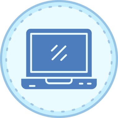 Bilgisayar. Web simgesi basit illüstrasyon