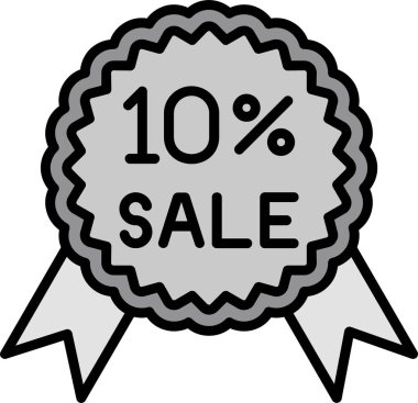 Yüzde 10 indirim simgesi