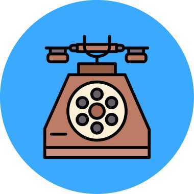 - Telefon. Web simgesi basit illüstrasyon