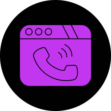 telefon simgesi, vektör illüstrasyonu