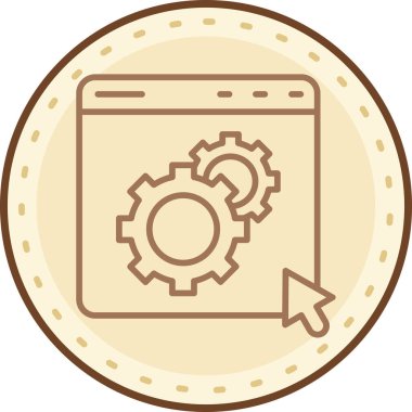 seo modern simgesinin vektör illüstrasyonu