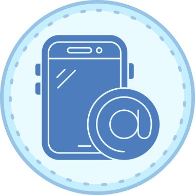 Cep telefonu. Web simgesi basit illüstrasyon