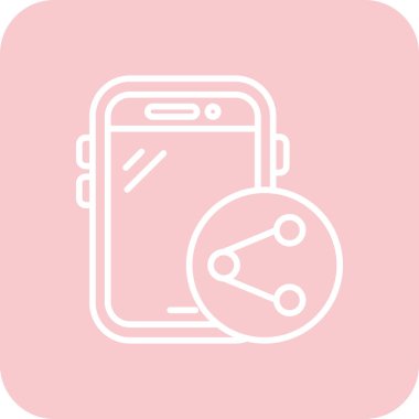 akıllı telefon simgesi vektör illüstrasyonu