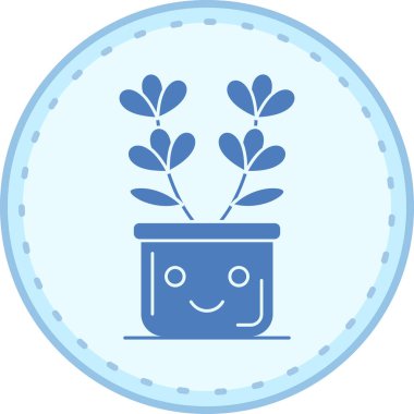 Bir bitkinin vektör illüstrasyonu