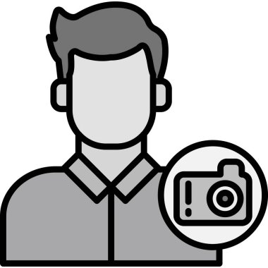 kamera fotoğraf simgesi, vektör illüstrasyon tasarımı