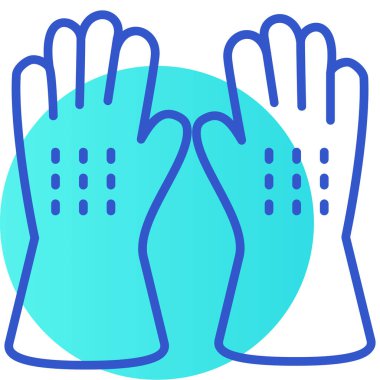 Eldiven. Web simgesi basit illüstrasyon