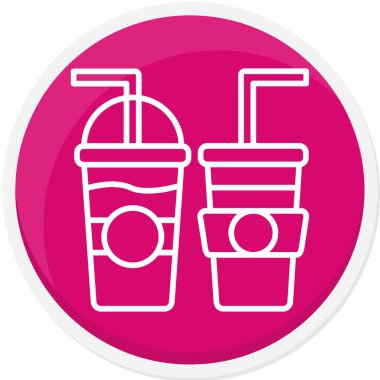 İç bakalım. Web simgesi basit illüstrasyon