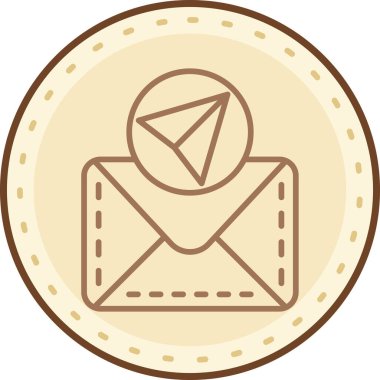 Zarf. Web simgesi basit illüstrasyon