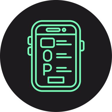 Mobil kutsal kişilerin resmi, vektör çizim