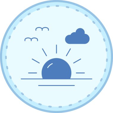 Hava durumu. Web simgesi basit illüstrasyon