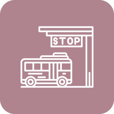 Modern dur simgesinin vektör illüstrasyonu