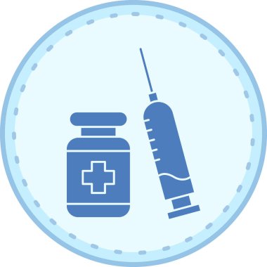 Şırınga ikonu vektör çizimi